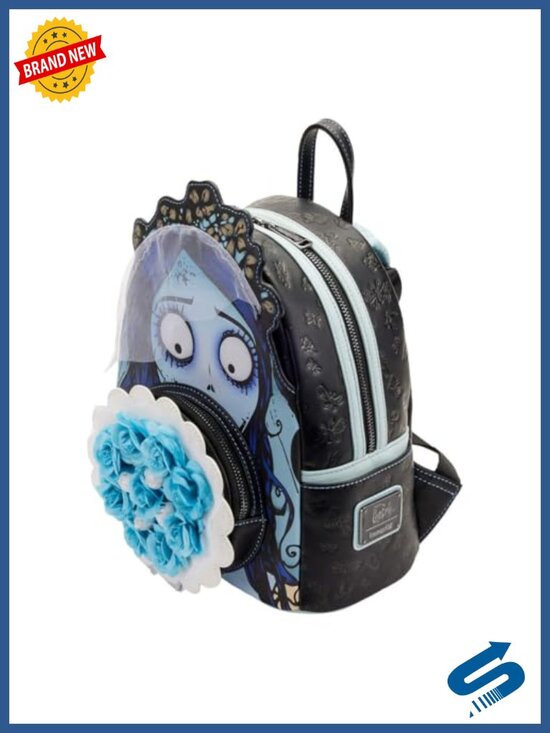 Emily Bouquet Mini Backpack Vegan Leather Faux Flowers Applique main image 4